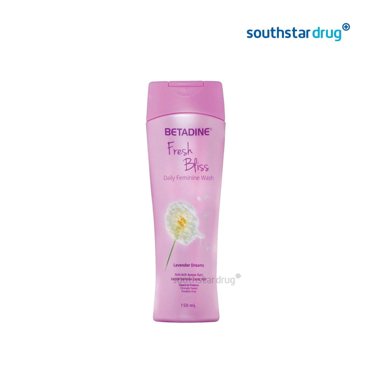 Betadine Fresh Bliss Lavender Feminine Wash 150ml - Southstar Drug