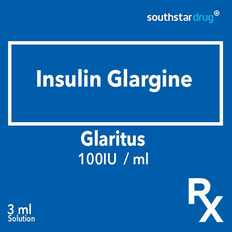 Rx: Glaritus 100 IU / ml 3 ml Solution - Southstar Drug