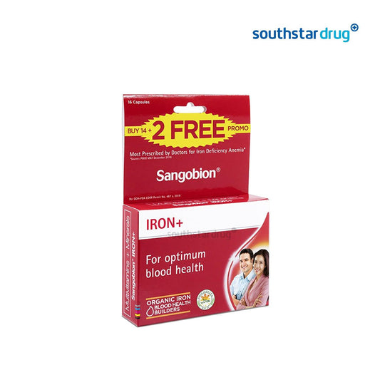 Sangobion Iron 14+2 Capsule - Southstar Drug