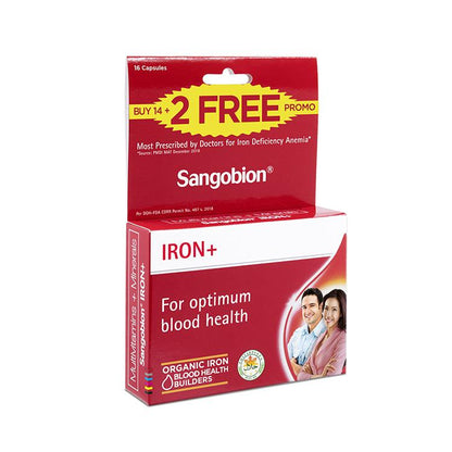 Sangobion Iron 14+2 Capsule - Southstar Drug