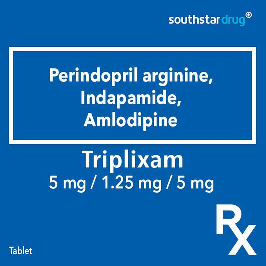 Rx: Triplixam 5mg / 1.25mg / 5mg Tablet - Southstar Drug