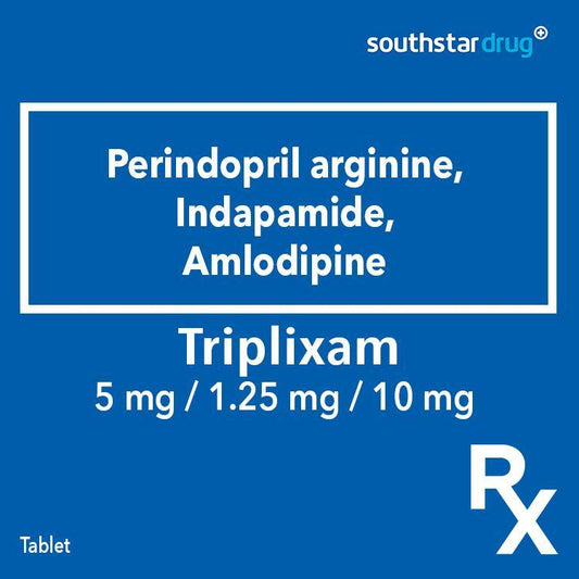 Rx: Triplixam 5mg / 1.25mg / 10mg Tablet - Southstar Drug