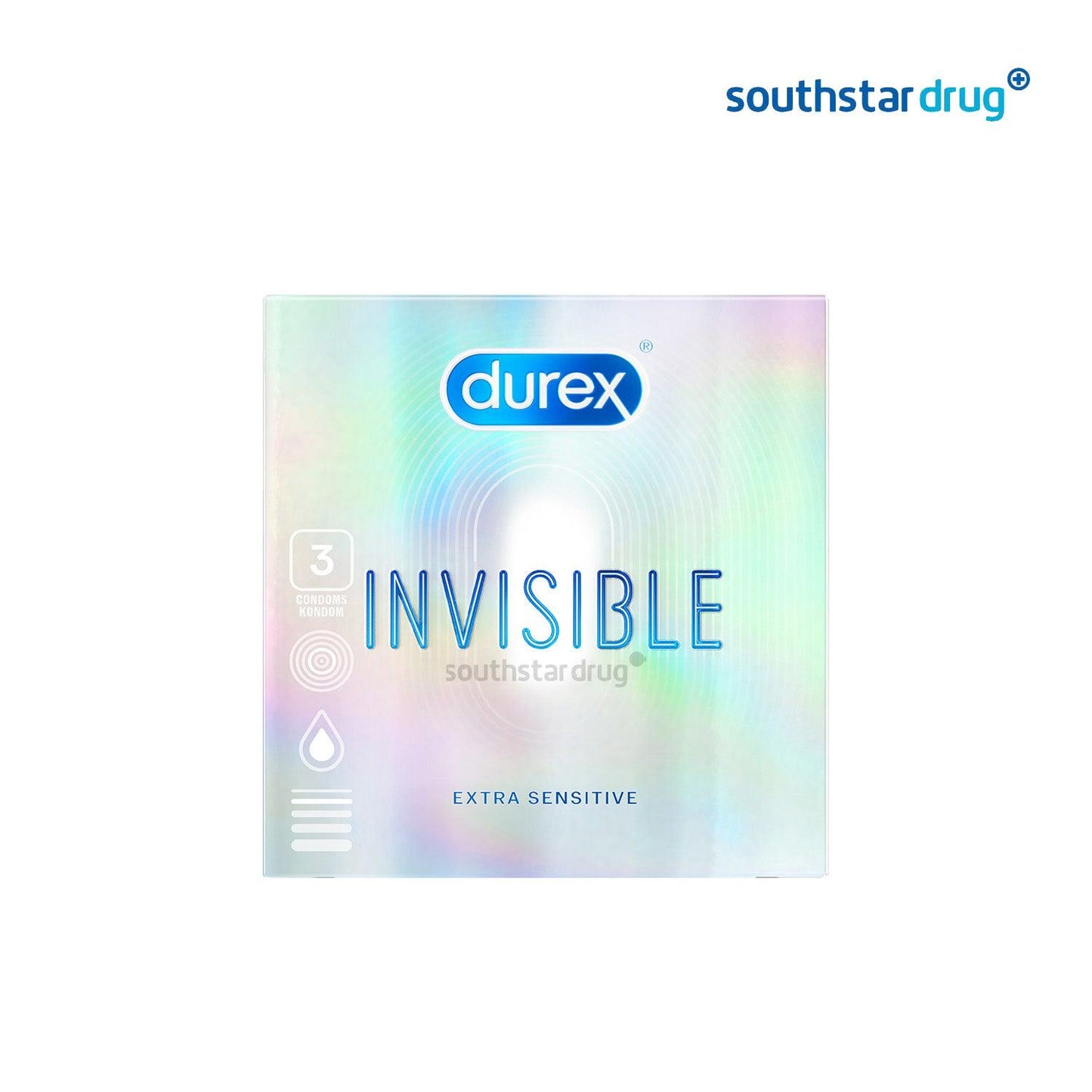 Durex Invisible Condom - 3s - Southstar Drug