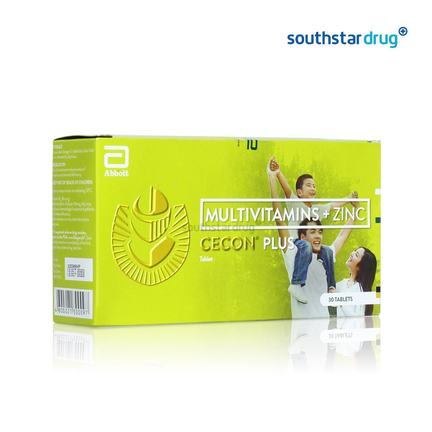 Cecon Plus Multivitamins + Zinc Tablet - 30s - Southstar Drug