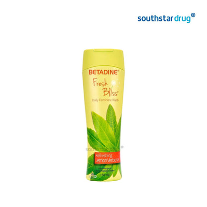 Betadine Fresh Bliss Refreshing Lemon Verbena Feminine Wash 150ml - Southstar Drug