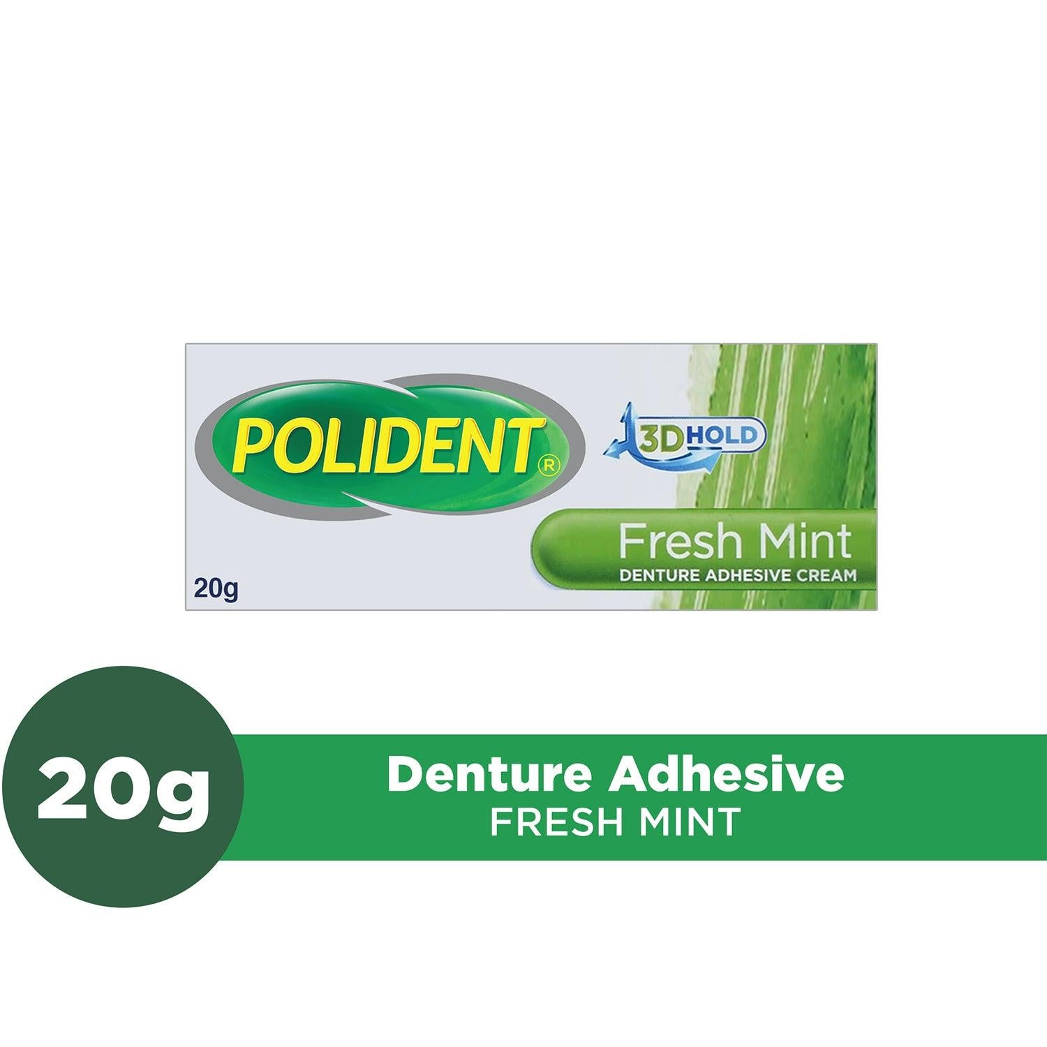 Polident Fresh Mint Denture Adhesive Cream 20g - Southstar Drug