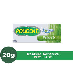 Polident Fresh Mint Denture Adhesive Cream 20g