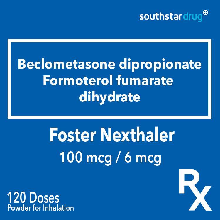 Rx: Foster Nexthaler 100mcg / 6mcg 120 Doses Powder for Inhalation - Southstar Drug