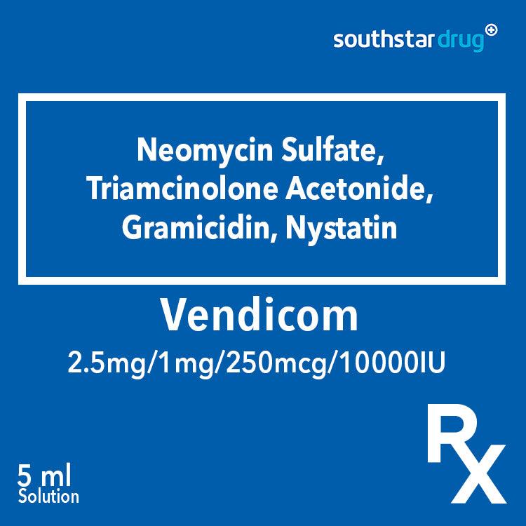 Rx: Vendicom 2.5mg/1mg/250mcg/10000IU 5ml - Southstar Drug