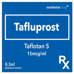 Rx: Taflotan S Ophthalmic Solution 15mcg/ml 0.3ml - Southstar Drug