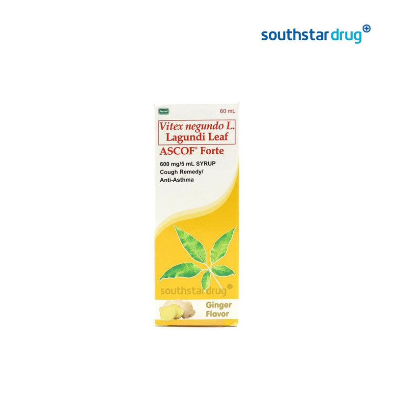 Ascof Forte Ginger Syrup 60ml - Southstar Drug