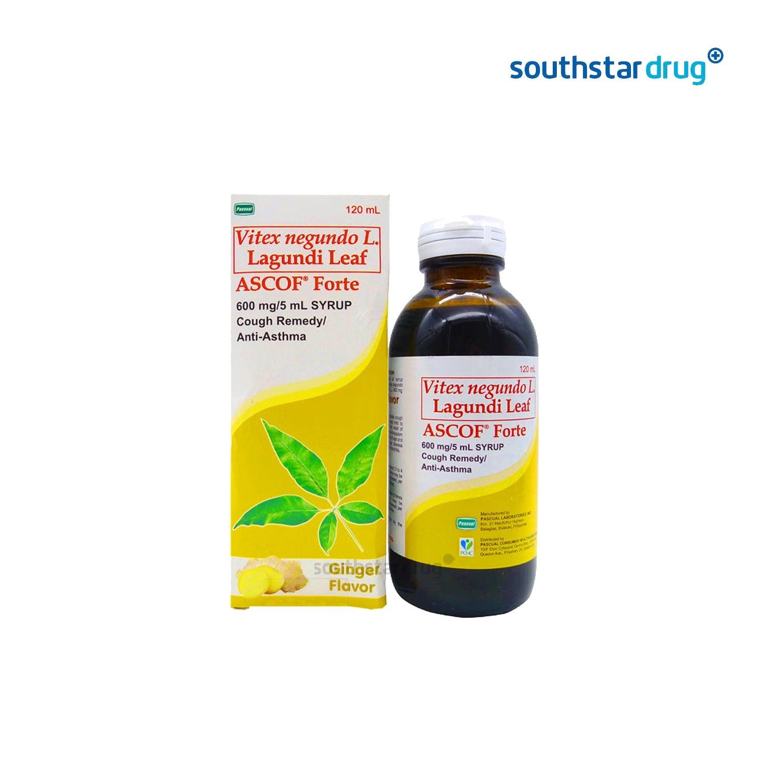 Ascof Forte Ginger 120ml Syrup - Southstar Drug