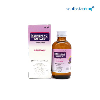 Temprazin 5mg / 5ml Grapes 60ml Syrup - Southstar Drug