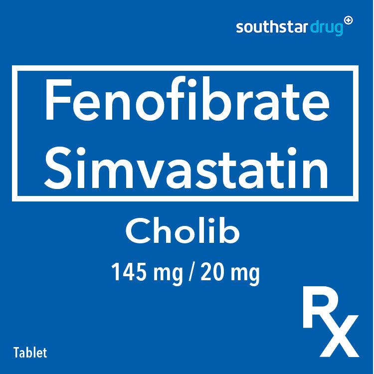 Rx: Cholib 145mg / 20mg Tablet - Southstar Drug