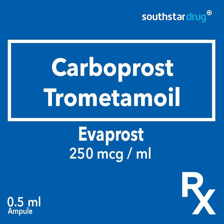 Rx: Evaprost 250mcg /ml Ampule - Southstar Drug