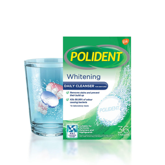 Polident Daily Cleanser Whitening Tablet - Southstar Drug
