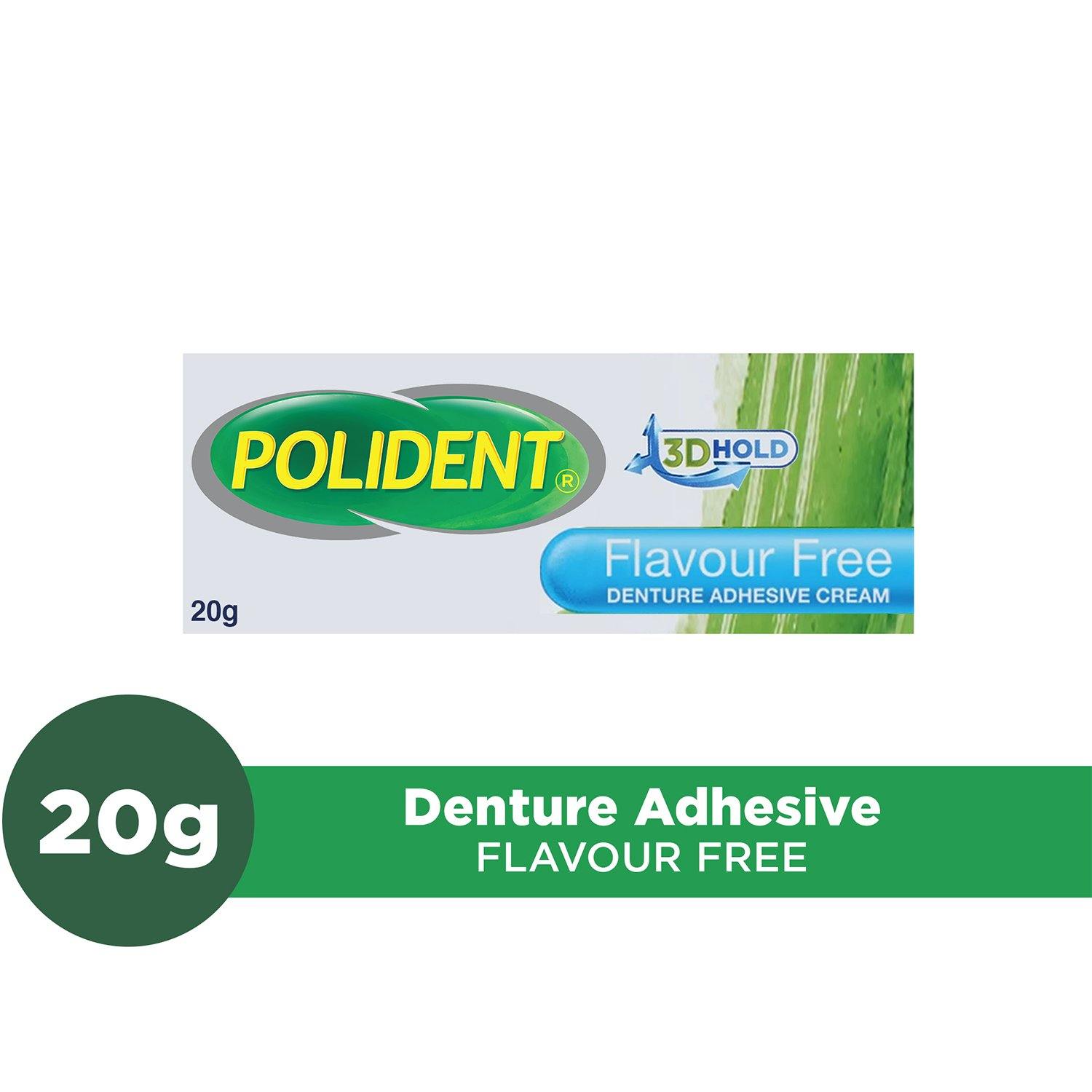 Polident Denture Adhesive Cream - Flavour Free 20g - Southstar Drug