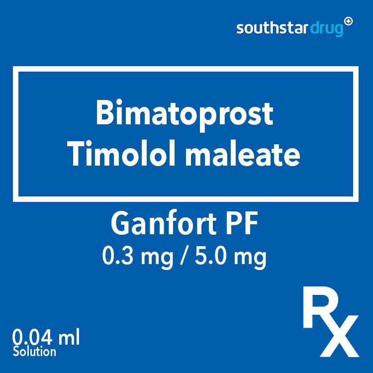 Rx: Ganfort PF 0.3mg / 5.0mg 0.4ml Solution - Southstar Drug