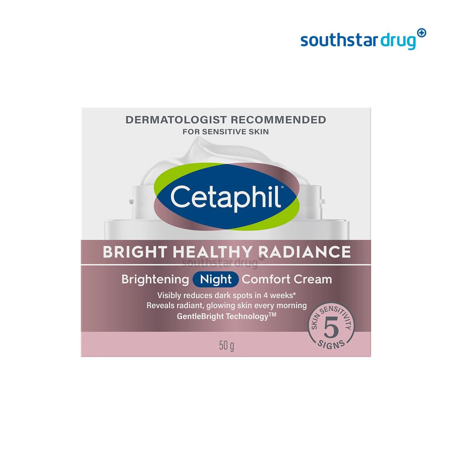 Cetaphil BHR Night Comfort Cream Bright 50g - Southstar Drug