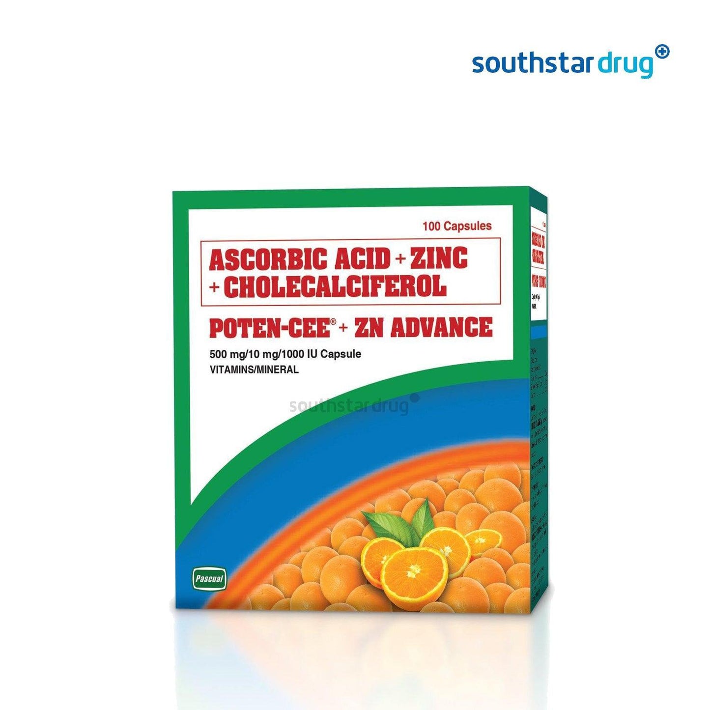 Potencee + ZN Advance 500mg/10mg/1000IU Capsule - 24s - Southstar Drug