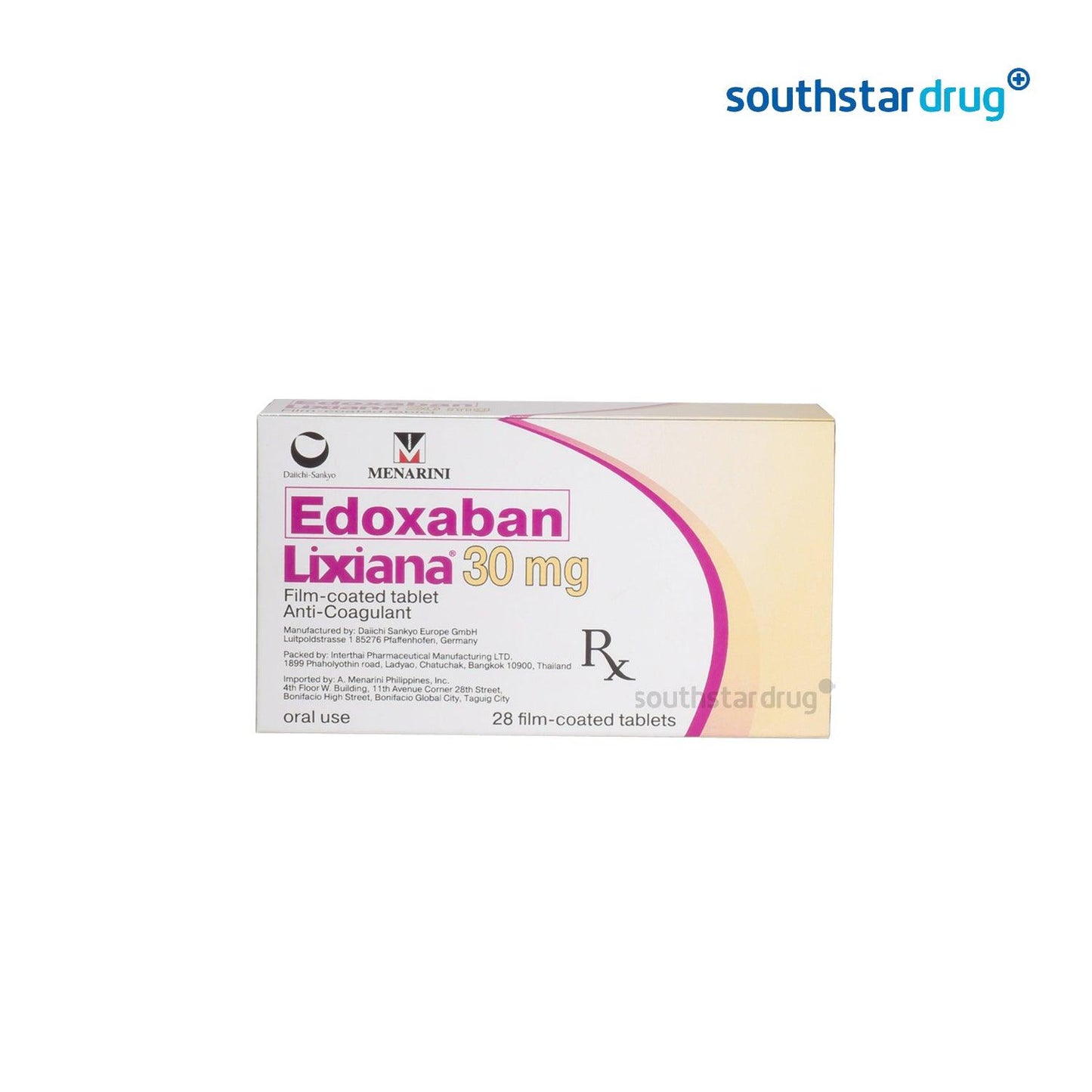 Rx: Lixiana 30mg Tablet - Southstar Drug