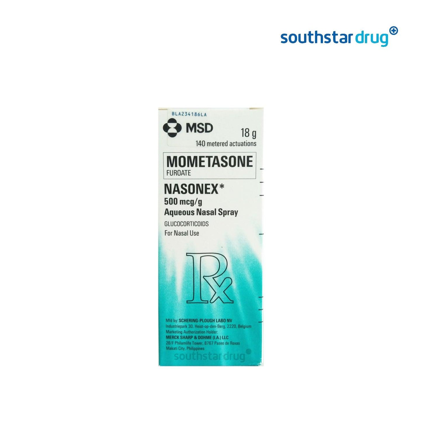 Rx: Nasonex 500mg / g 18 g Nasal Spray - Southstar Drug