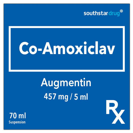 Rx: Augmentin 457mg / 5ml Mixed Fruit Flavor 70ml Suspension - Southstar Drug