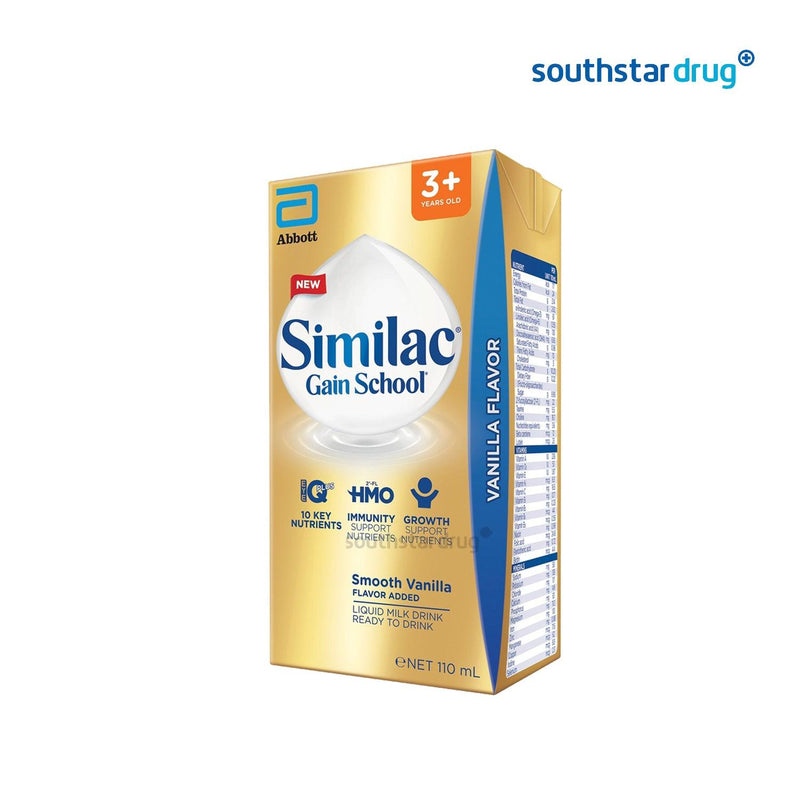 Similac Gain School Vanilla RTD Tetra 110ml - Southstar Drug