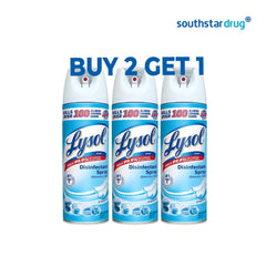 Lysol Crisp Linen Scent Disinfectant Spray 170ml Buy 2 Take 1 - Southstar Drug