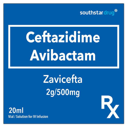 Rx: Zavicefta 2g/500mg Solution for IV Infusion 20ml - Southstar Drug