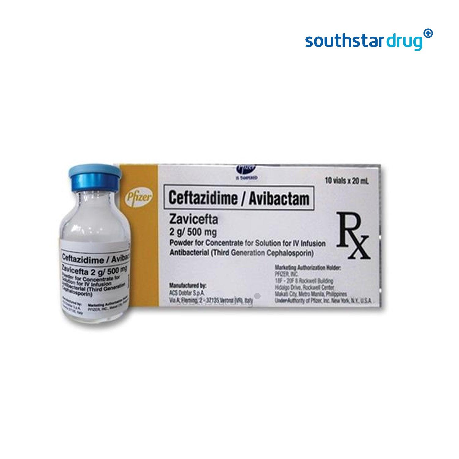 Rx: Zavicefta 2g/500mg Solution for IV Infusion 20ml - Southstar Drug