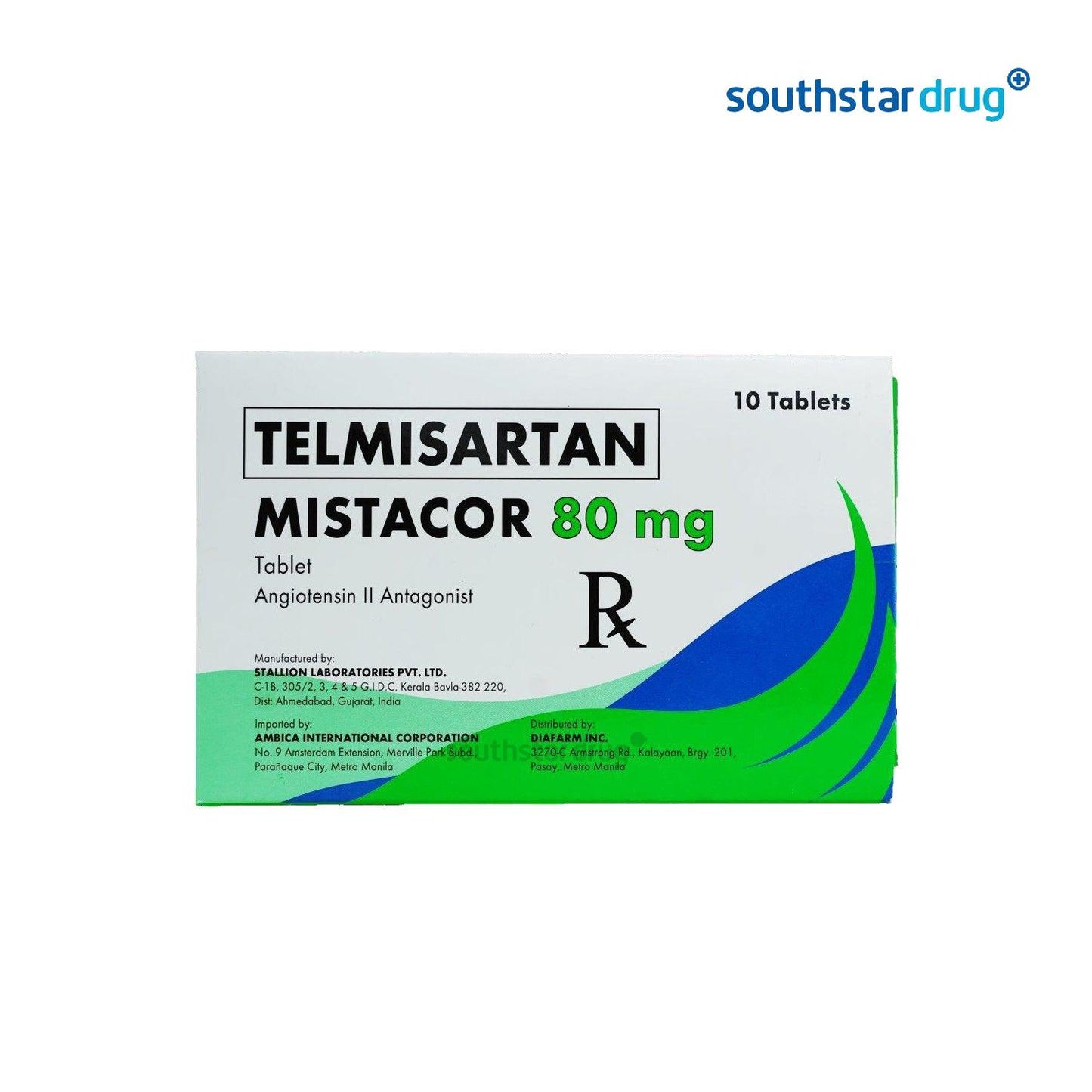 Rx: Mistacor 80mg Tablet - Southstar Drug