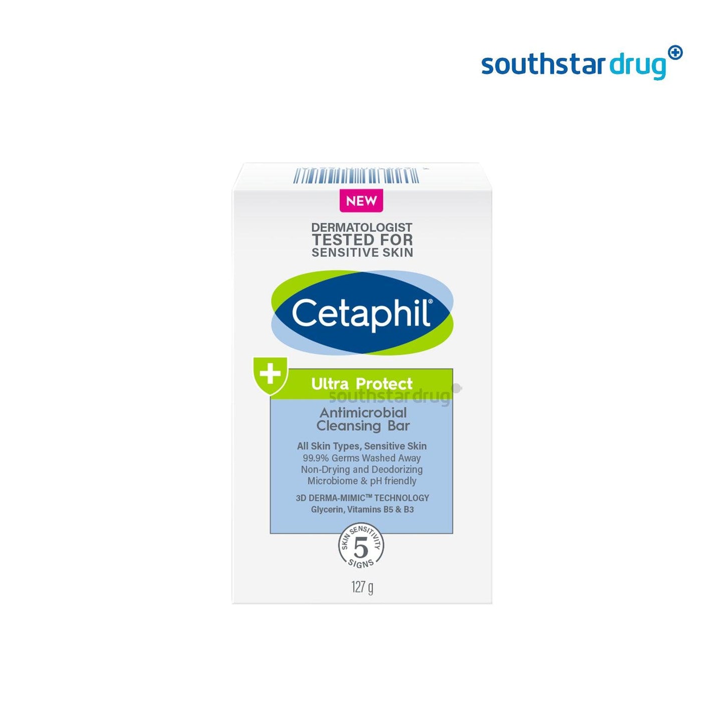 Cetaphil Ultra Protect Antimicrobial Cleansing Bar 127g - Southstar Drug