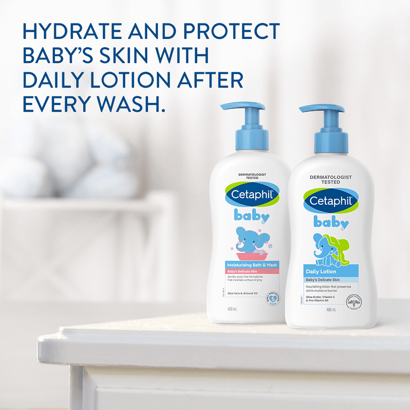 Buy Cetaphil Baby Moisturising Bath and Wash Pump 400ml Online