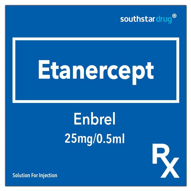 Rx: Enbrel 25mg/0.5ml Solution for Injection - 4s - Southstar Drug