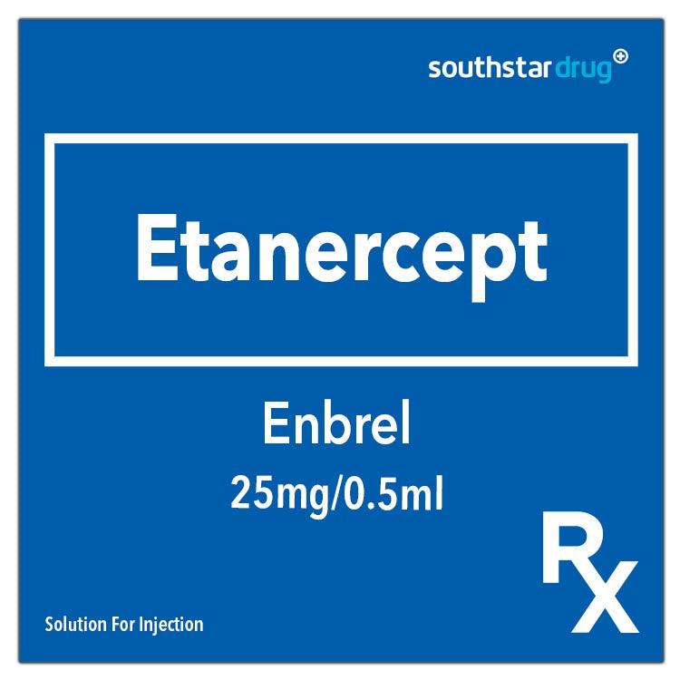 Rx: Enbrel 25mg/0.5ml Solution for Injection - 4s