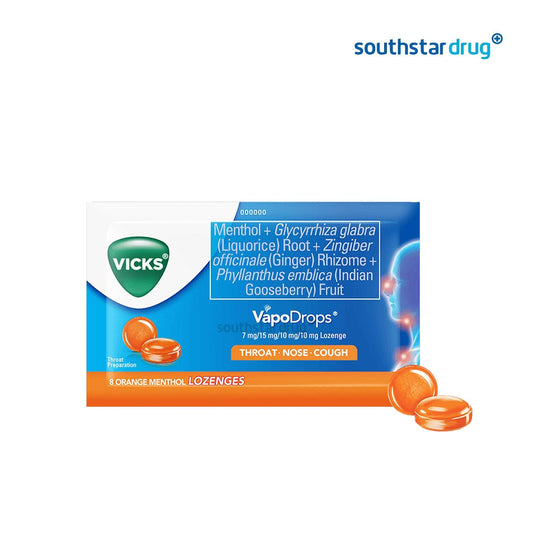 Vicks Vapodrop Oranges Menthol Lozenges - Southstar Drug