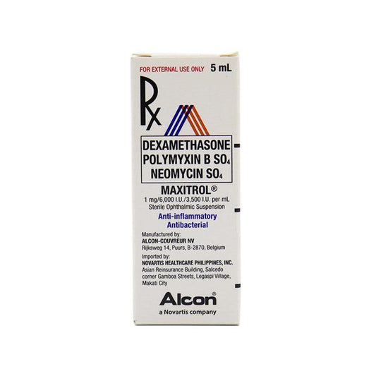 Rx: Maxitrol 1mg / 6,000 I.U. / 3,500 I.U. / g 5ml Ophthalmic Suspension - Southstar Drug