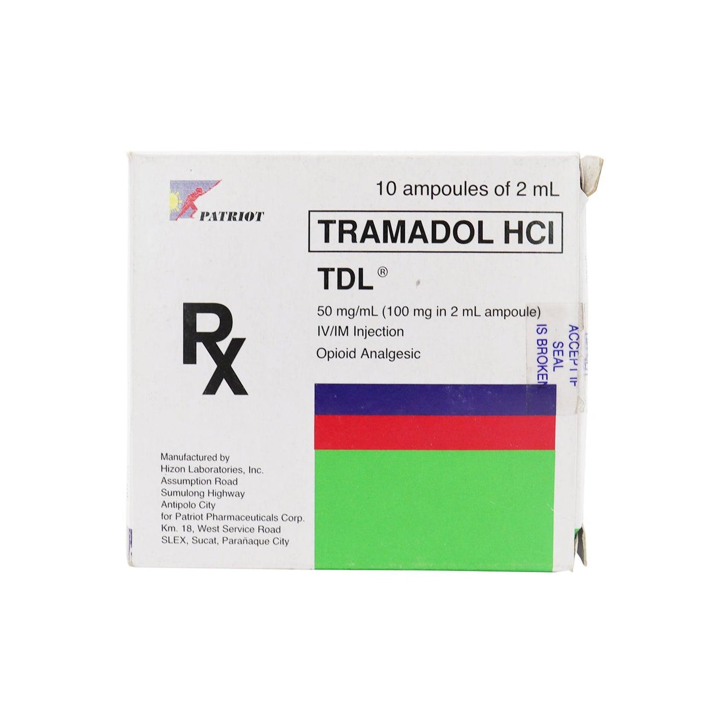 TDL 50mg /ml (100mg / 2ml) Ampoules - Southstar Drug