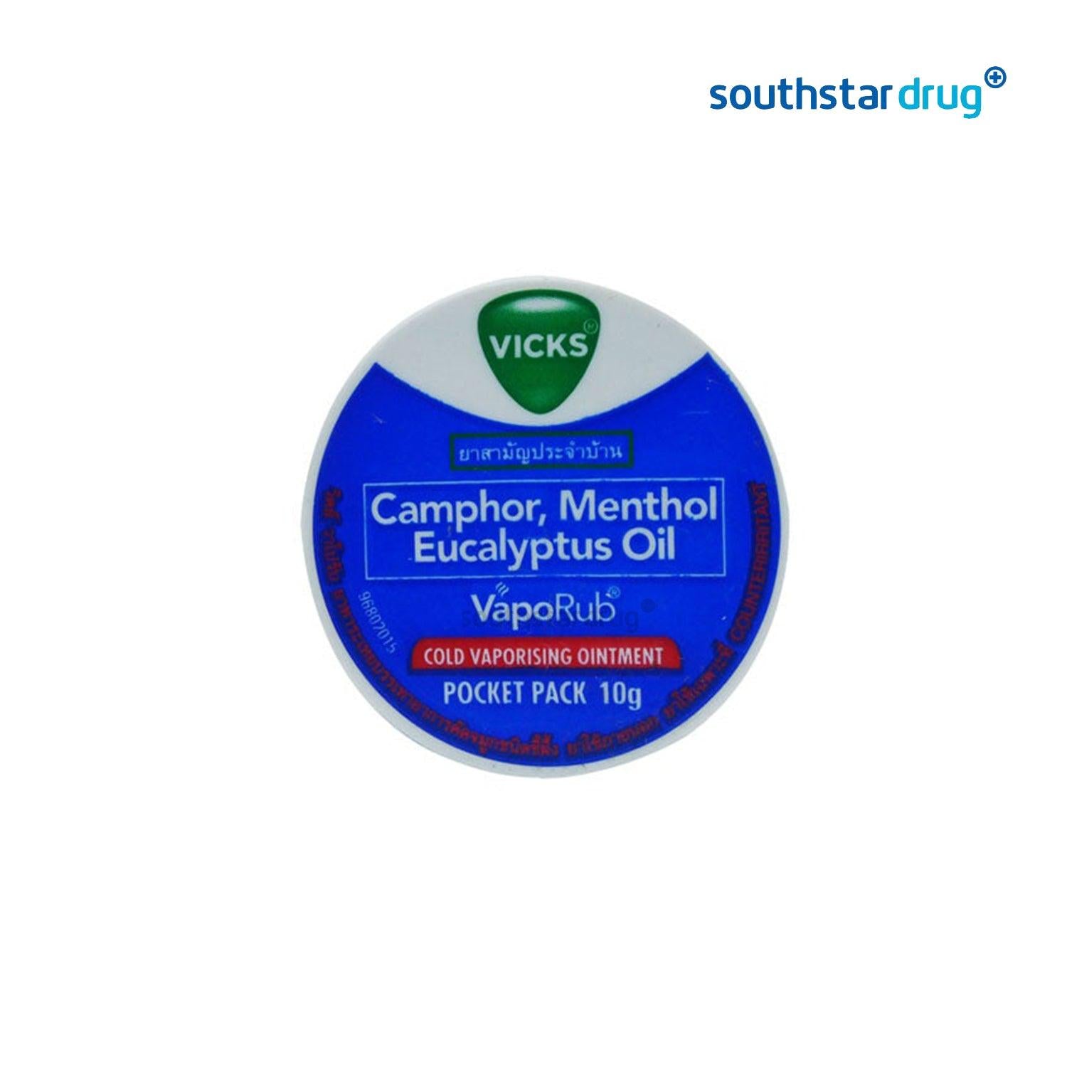 Vicks Vaporub 10 g Ointment - Southstar Drug