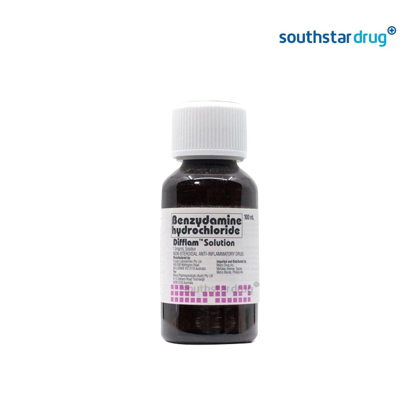 Difflam Solution 1.5mg /ml 100ml - Southstar Drug