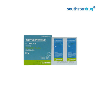 Fluimucil 100mg Granules for Solution - Southstar Drug