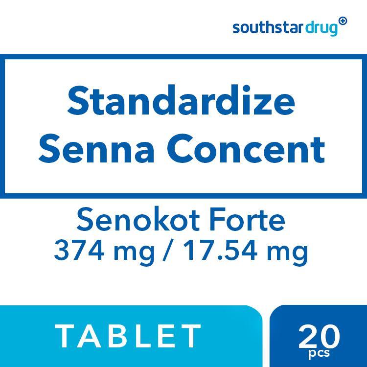 Senokot Forte 374mg / 17.54mg Tablet - 20s - Southstar Drug