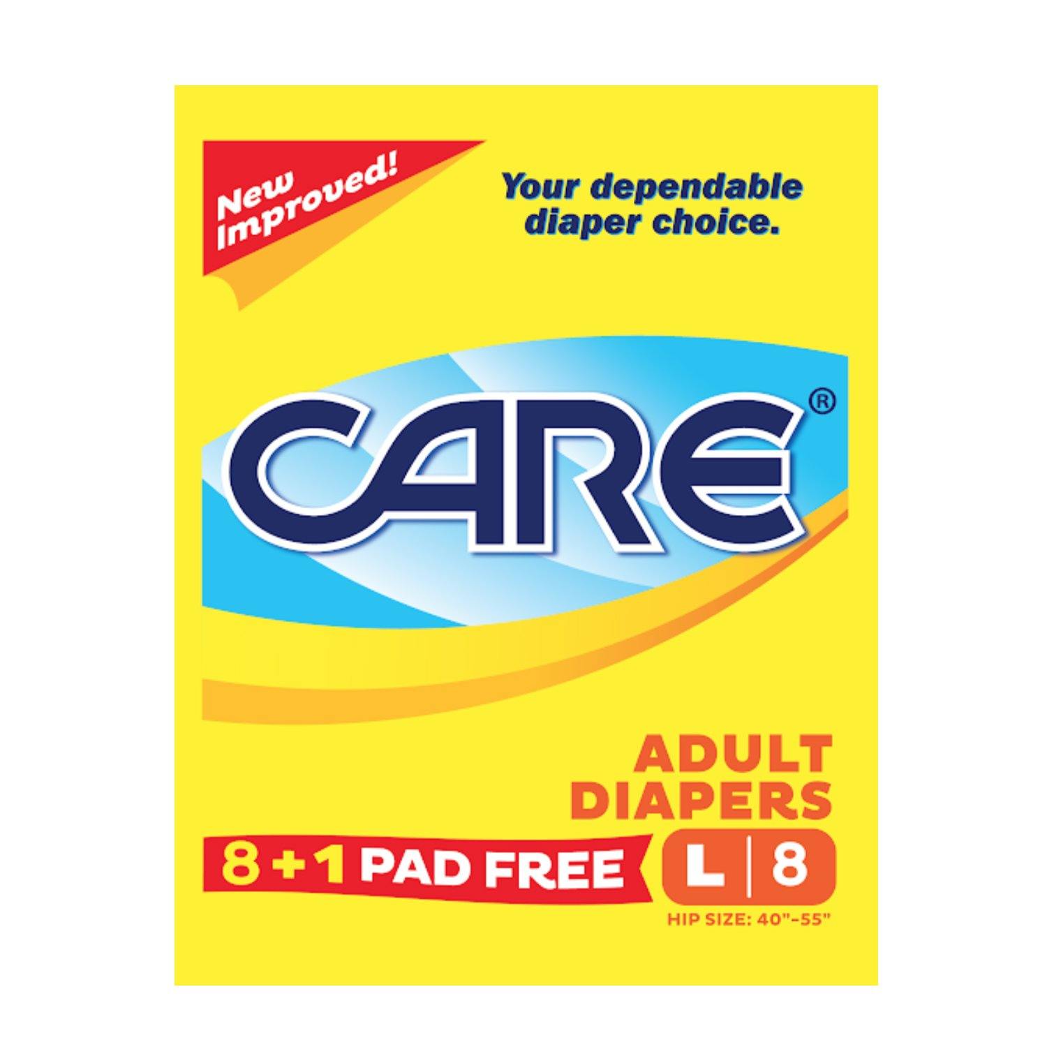 Care Adult Diaper Large 8s - Southstar Drug