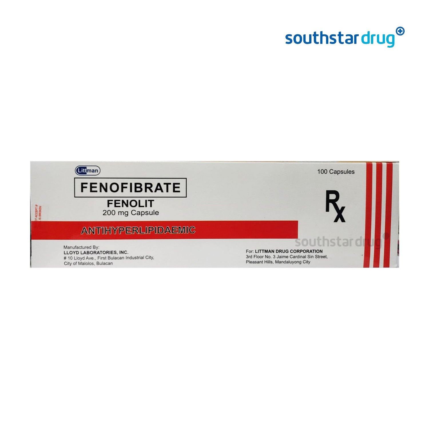 Rx: Fenolit 200mg Capsule - Southstar Drug