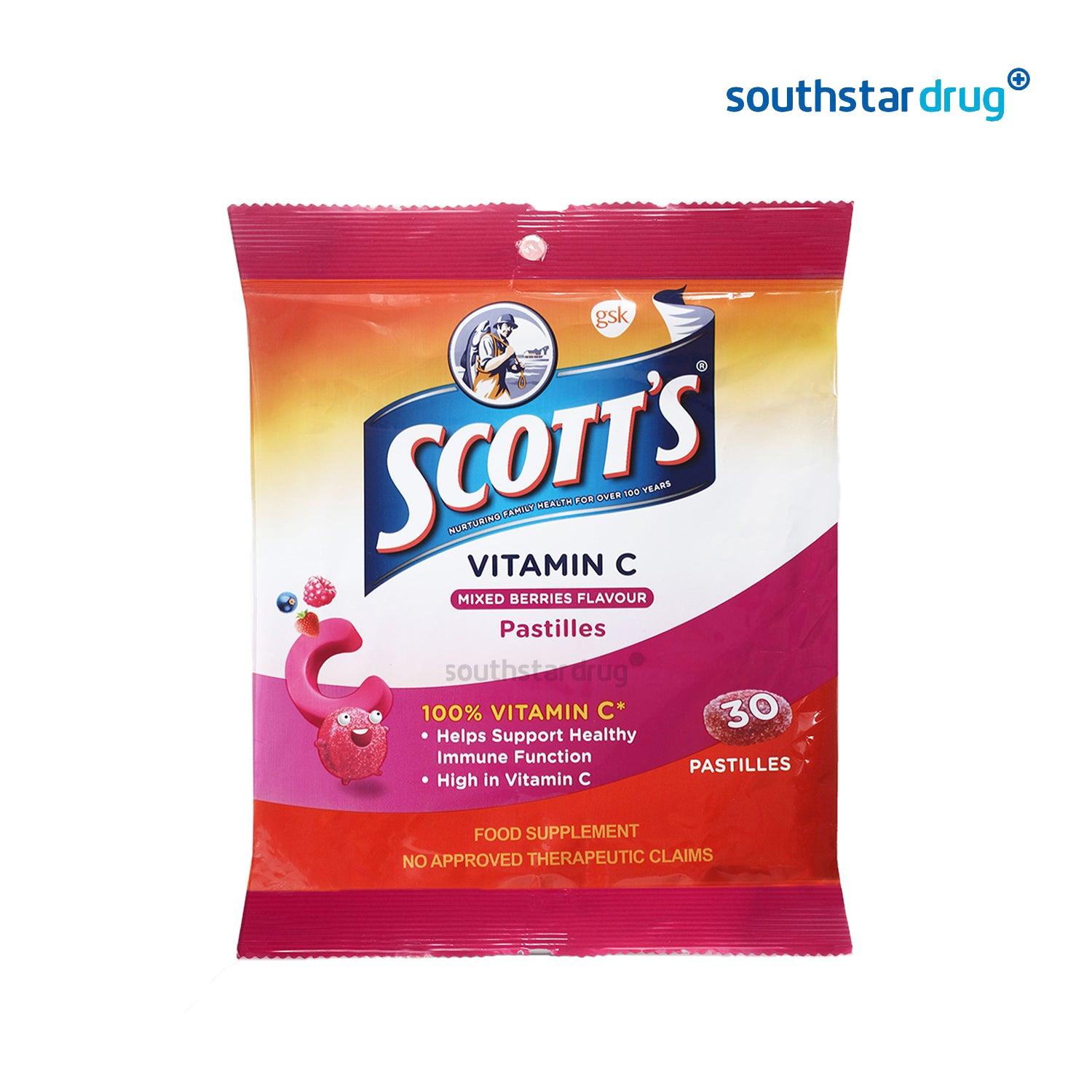 Scott's Pastilles Kids Vitamin C Mixed Berries - 30s - Southstar Drug