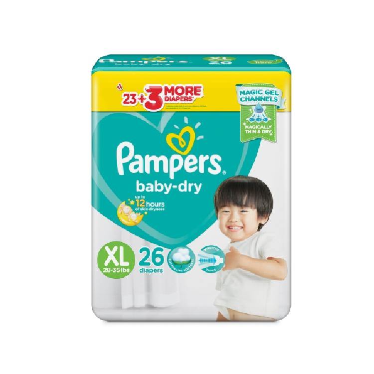 Buy Pampers Baby Dry Taped Diapers XL - 26s Online | Southstar Drug