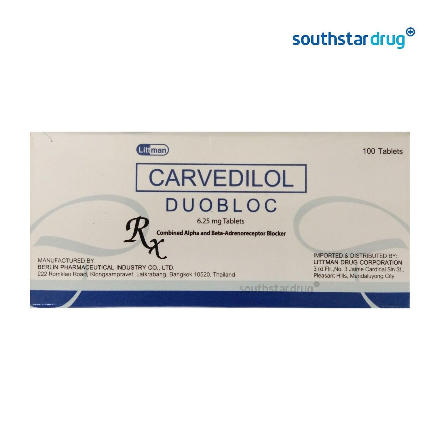 Rx: Duobloc 6.25mg Tablet - Southstar Drug