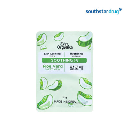 Ever Organics Aloe Vera Sheet Mask 21g - Southstar Drug