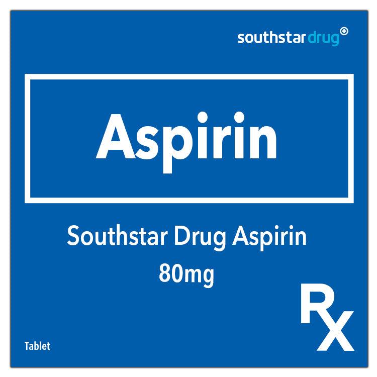 Rx: Southstar Drug Aspirin 80mg Tablet - Southstar Drug